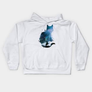 Cat and loneless Kids Hoodie